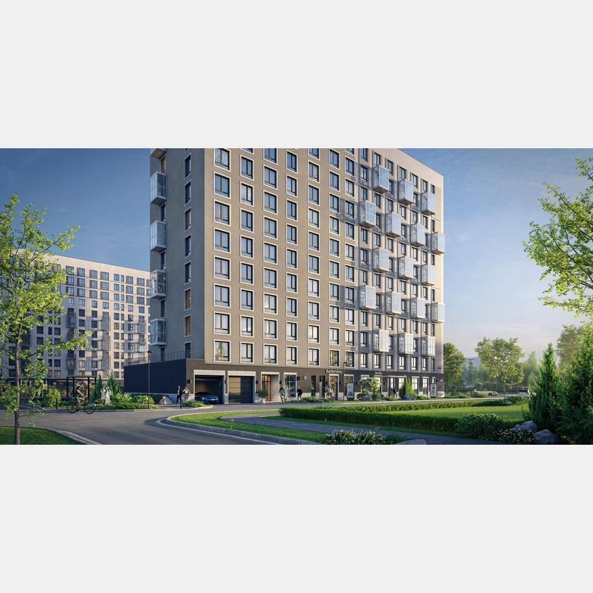 1-к. квартира, 39,6 м², 2/12 эт.