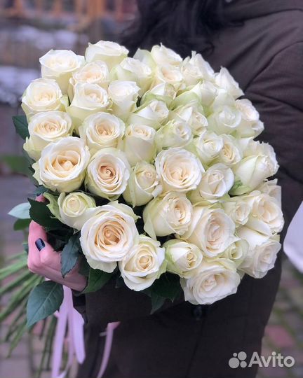 Цветы букеты свежие с доставкой, розы 51, 101