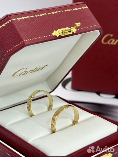 Обручальные золотые кольца Cartier