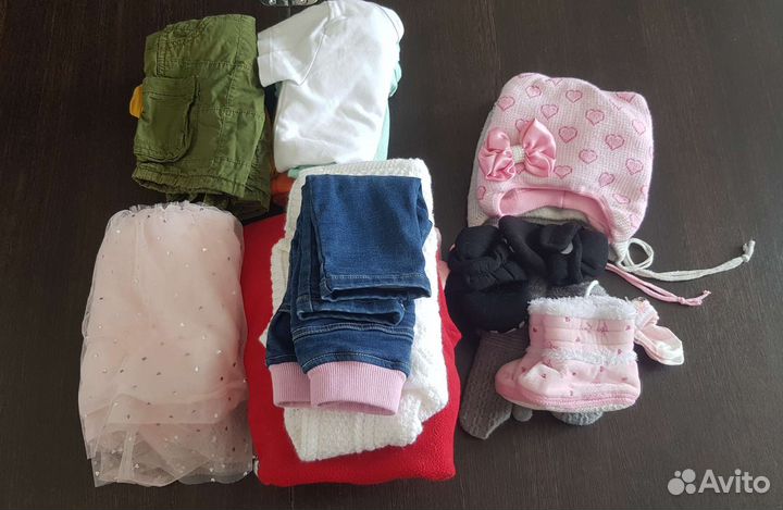 Пакет одежды на девочку 80 размер