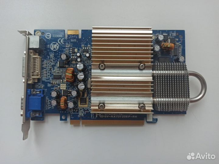 Видеокарта gigabyte GeForce 7300GT GV-nx73t256p-RH