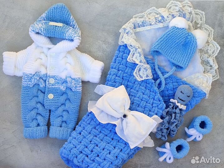 Плюшевый комплект на выписку