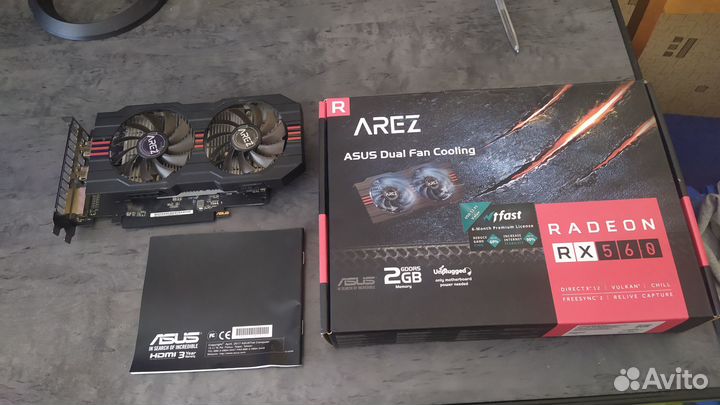 Видеокарта asus RX 560