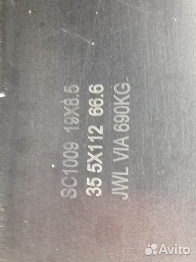 Продаю диски r19x8.5 5x112 (DIA) 66.6 ET-35 с рези