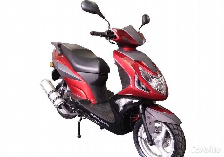 Мопед racer rc50qt-6F flame (RED)