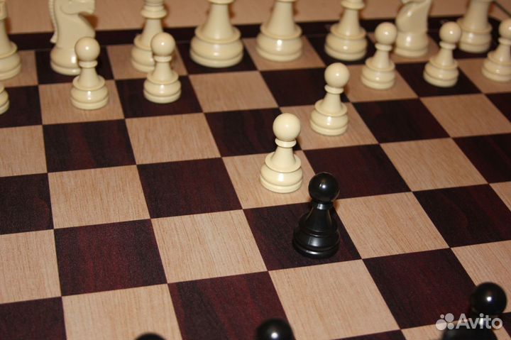 Гибкая шахматная доска коричневая 51 см.(EVA)