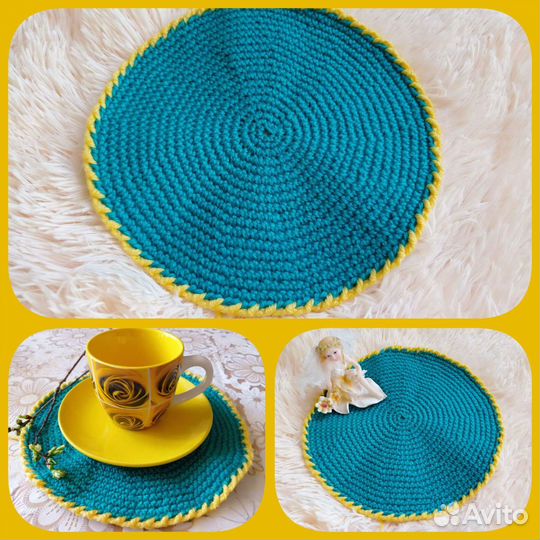 Вязанные салфетки под горячее