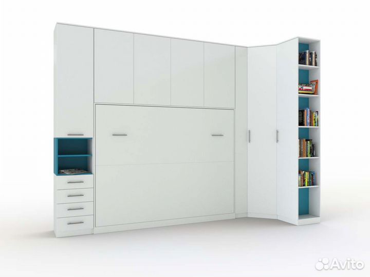 Шкаф кровать трансформер угловой