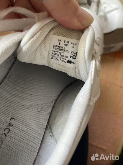 Кеды lacoste