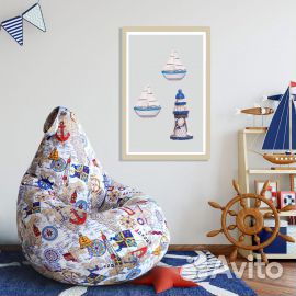 Новый чехол груша из мебельного хлопка