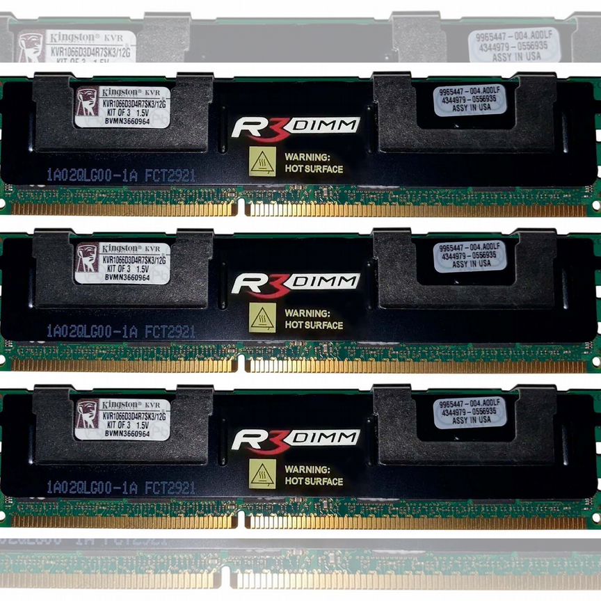 [KVR1066D3D4R7SK3/12G] Оперативная Память Kingston Kvr1066d3d4r7sk3/12g