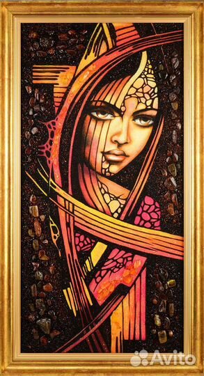 Картина из янтаря - Индианка Array