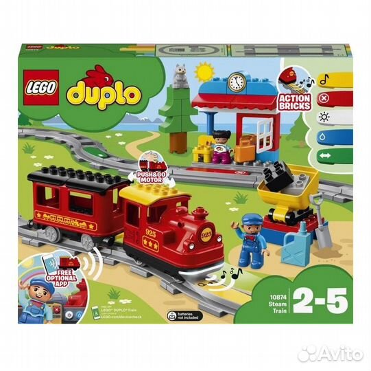 Конструктор lego duplo 10874 Поезд на паровой тяге