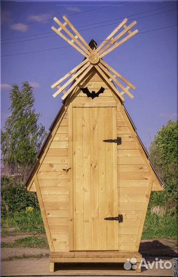 Дачный туалет с кошкой SJK