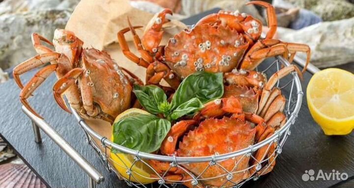 Крабы, мидии, креветка под заказ