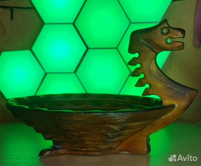 Деревянная конфетница в Древнерусском стиле