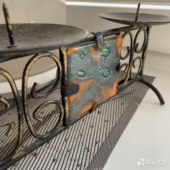 Дизайнерский подсвечник настольный винтаж