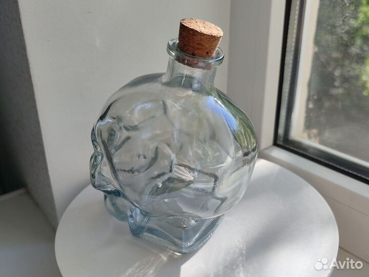 Бутылка штоф череп 380 мл