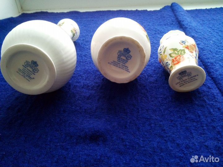 4 шт посуда Англия, 1980е г.г., Aynsley (Энсли)