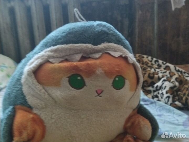 Мягкая игрушка кот акула