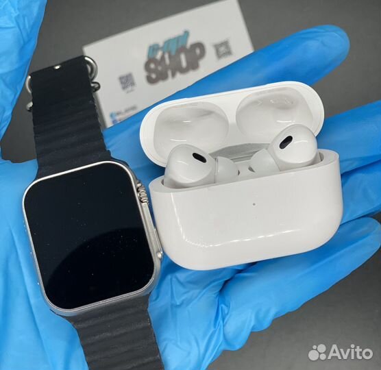 AirPods Pro 2 + Apple Watch 8 Ultra