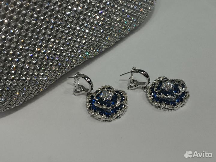 Комплект бижутерии Подвеска, Серьги и кольцо