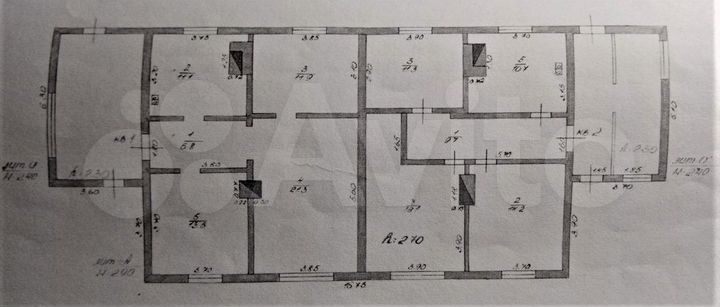 3-к. квартира, 65 м², 1/1 эт.