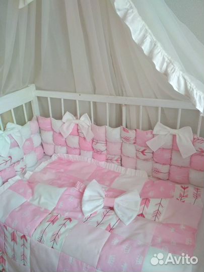 Бортики в детскую кроватку новые