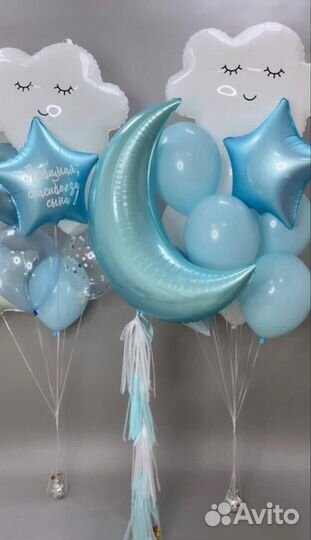 Гелиевые воздушные шары на выписку из роддома