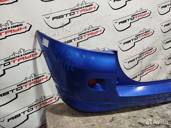 Бампер mazda demio DY3R DY3W DY5R DY5W D53050221AAA круглые катафоты sport 2 модель задний синий, 27