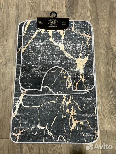 Набор ковриков для ванной и туалета 3 предмета