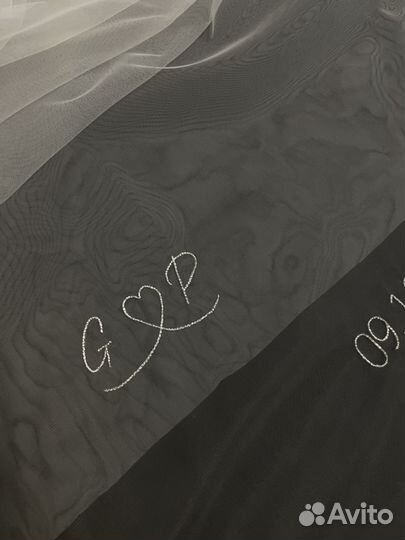 Фата с вышивкой (на заказ)