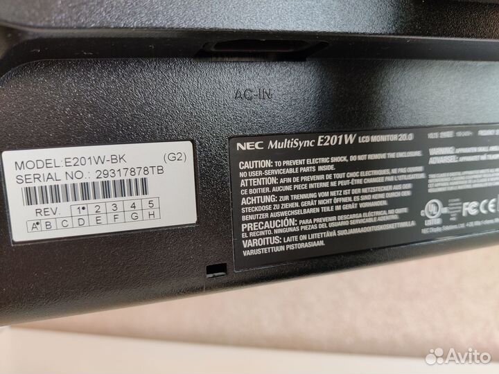 Монитор 20 NEC E201W
