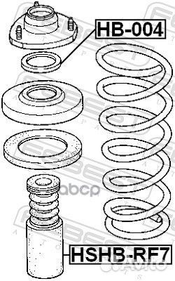 Пыльник амортизатора с отбойником febest hshb-RF7