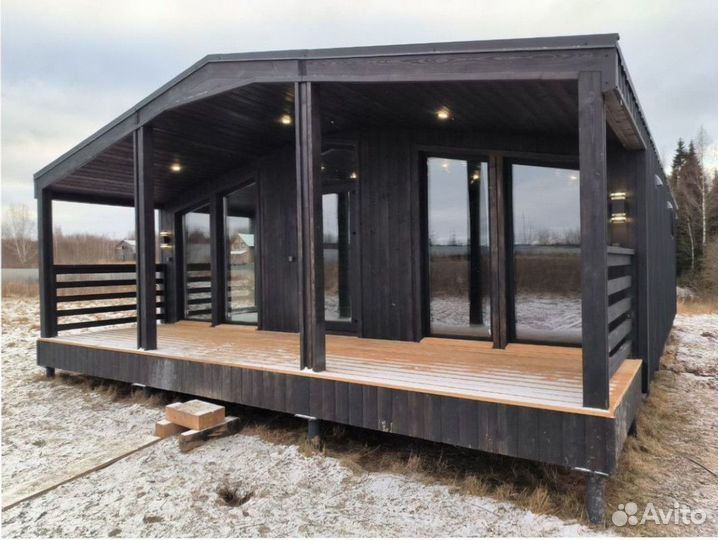 Каркасный дачный дом с доставкой 75 м кв, арт. во-6554