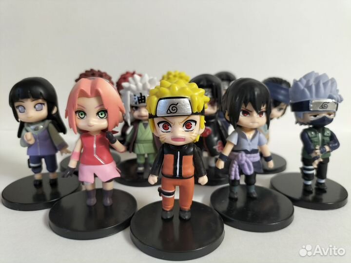 Набор аниме фигурок Наруто, 12 штук