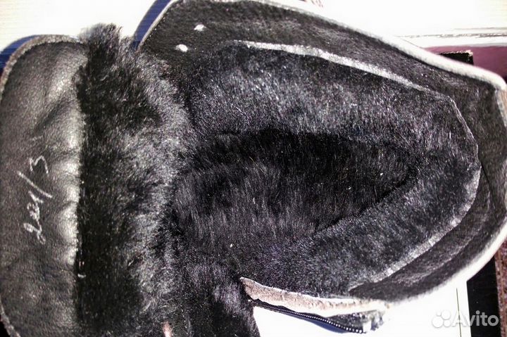 Ботинки кожа/мех муж 