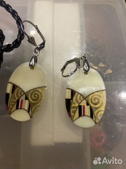 Бижутерия подвеска и серьги