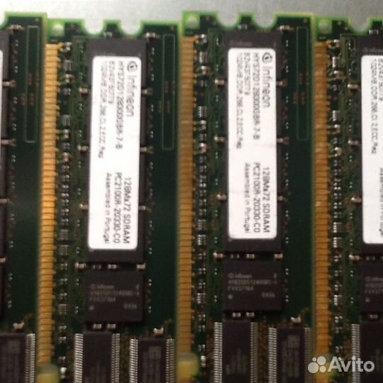 Память оперативная серверная infineon hys72d 12830