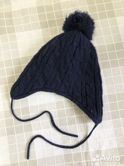 Зимние Шапка шлем и шапка для мальчика 6-12 мес