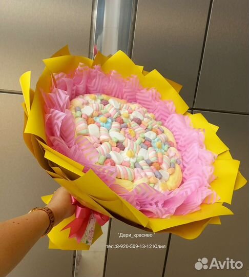 Букет из маршмеллоу. Съедобные букеты