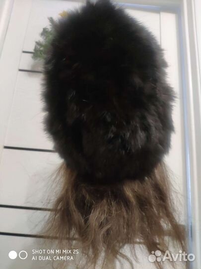 Шапка норковая женская черная