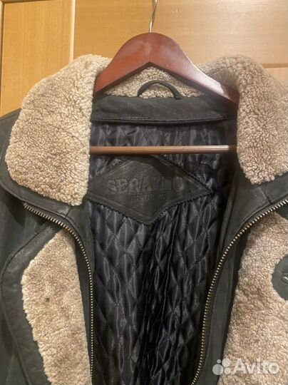 Куртка мужская демисезонная под дубленку фирменная