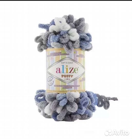 Пряжа alize puffy color