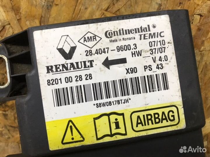 Блок SRS Renault Logan седан 1 2011