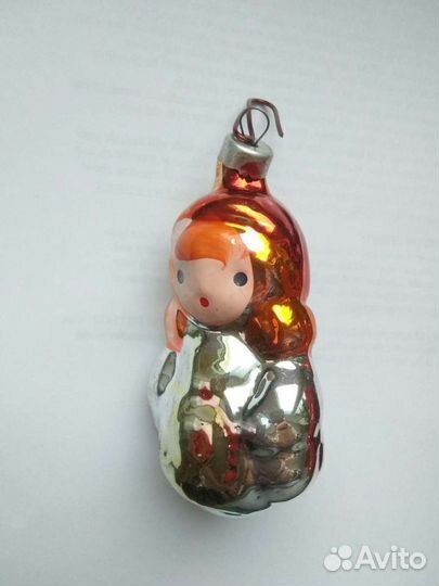 Ёлочная игрушка СССР матрешка