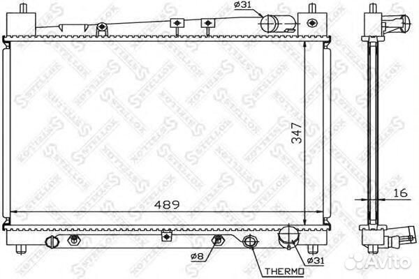 Радиатор охлаждения stellox, 1025151SX