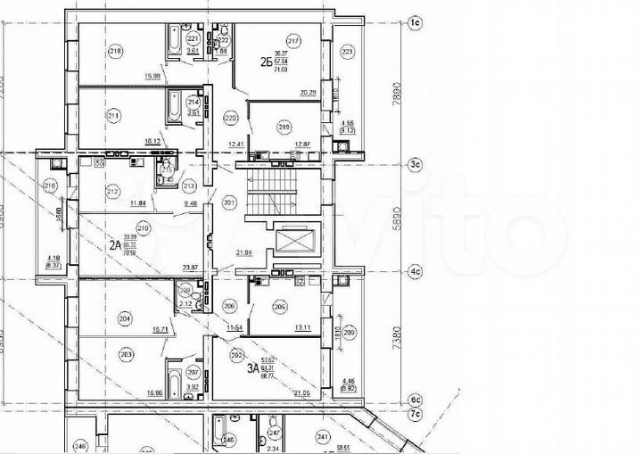 3-к. квартира, 90,8 м², 6/9 эт.