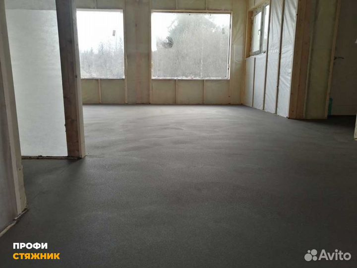 Полусухая стяжка пола с шумоизоляцией в квартире