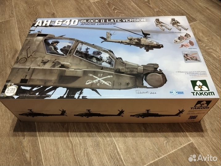 Сборная модель 1 /35 Апач D новейший takom
